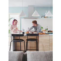 Барный стул Ikea Yngvar 75см (Антрацит) Thumb