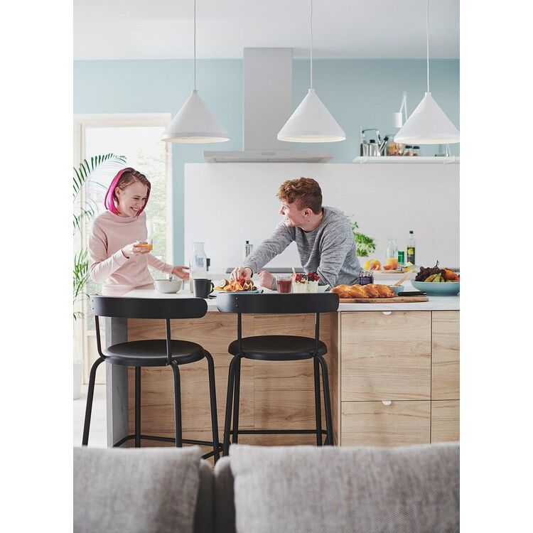 Барный стул Ikea Yngvar 75см (Антрацит)