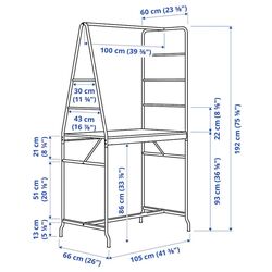 Обеденный набор Ikea Haverud/Sandsberg 2 барных стула 105cm (Черный/Коричневая Морилка) Thumb