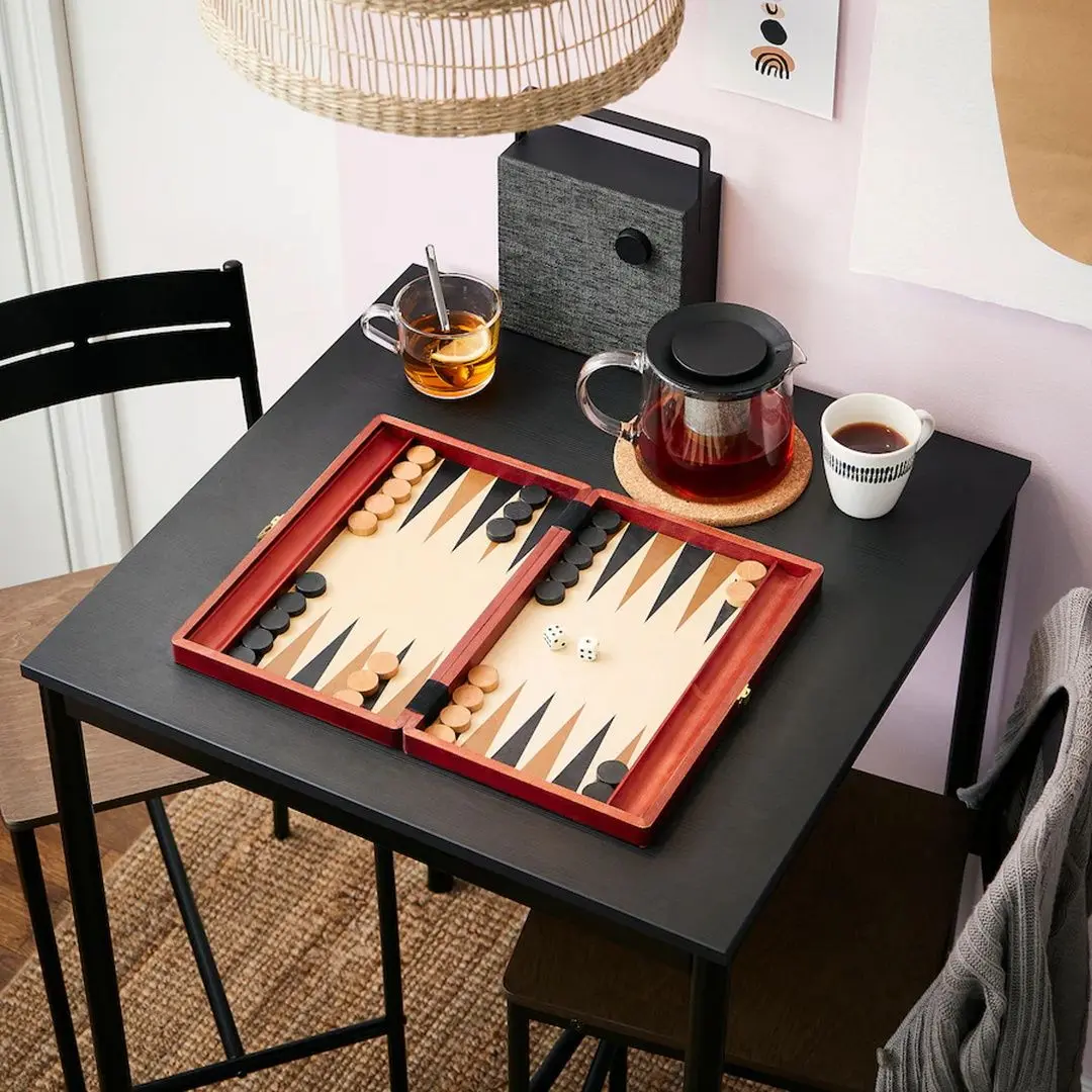 Set masa scaune Ikea Sandsberg 67x67cm 1+2 (Negru)