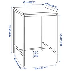 Set masa scaune Ikea Sandsberg 67x67cm 1+2 (Negru) Thumb