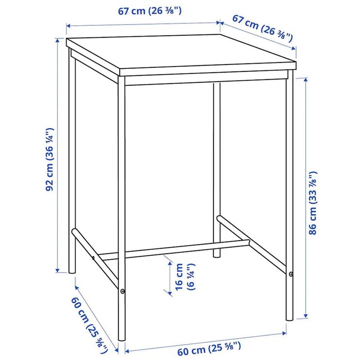 Set masa scaune Ikea Sandsberg 67x67cm 1+2 (Negru)