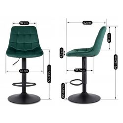 Барный стул Mebel Elite Arcos 2 (Green) Thumb