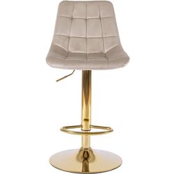 Scaun de bar Mebel Elite Arcos (Beige/Gold) Thumb