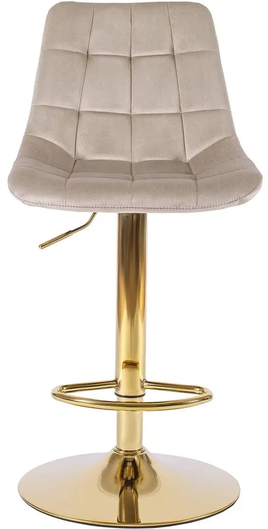 Барный стул Mebel Elite Arcos (Beige/Gold) - 5