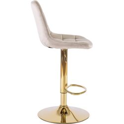 Scaun de bar Mebel Elite Arcos (Beige/Gold) Thumb