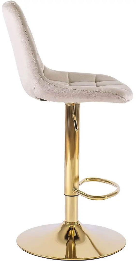 Барный стул Mebel Elite Arcos (Beige/Gold) - 6