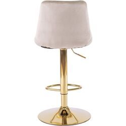 Scaun de bar Mebel Elite Arcos (Beige/Gold) Thumb