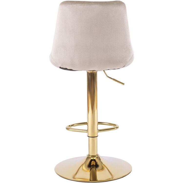 Scaun de bar Mebel Elite Arcos (Beige/Gold)