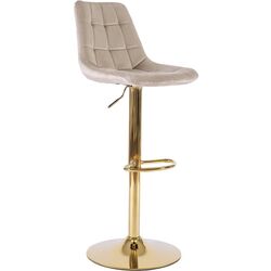 Scaun de bar Mebel Elite Arcos (Beige/Gold) Thumb