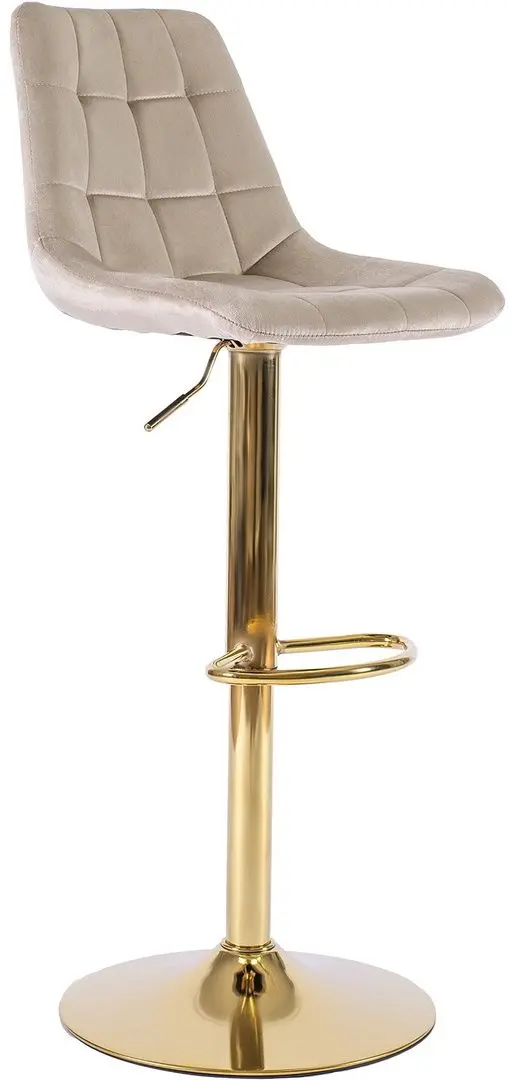 Барный стул Mebel Elite Arcos (Beige/Gold) - 9