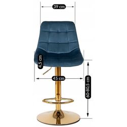 Барный стул Mebel Elite Arcos (Blue/Gold) Thumb