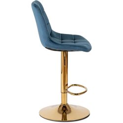 Барный стул Mebel Elite Arcos (Blue/Gold) Thumb
