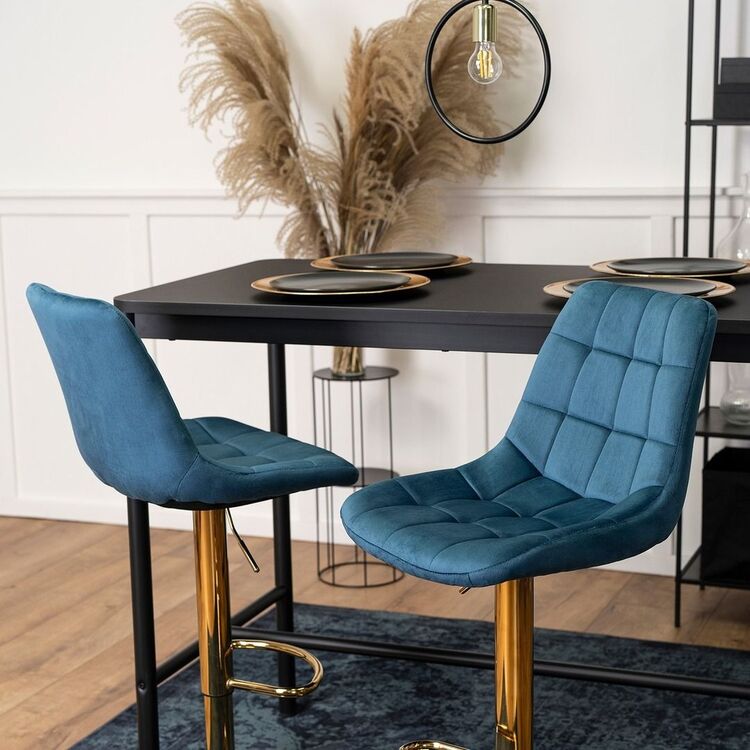 Барный стул Mebel Elite Arcos (Blue/Gold)