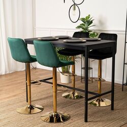 Scaun de bar Mebel Elite Arcos (Green/Gold) Thumb