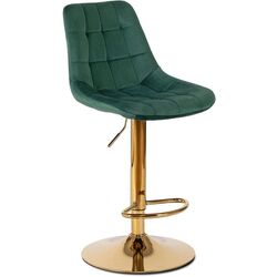 Scaun de bar Mebel Elite Arcos (Green/Gold) Thumb