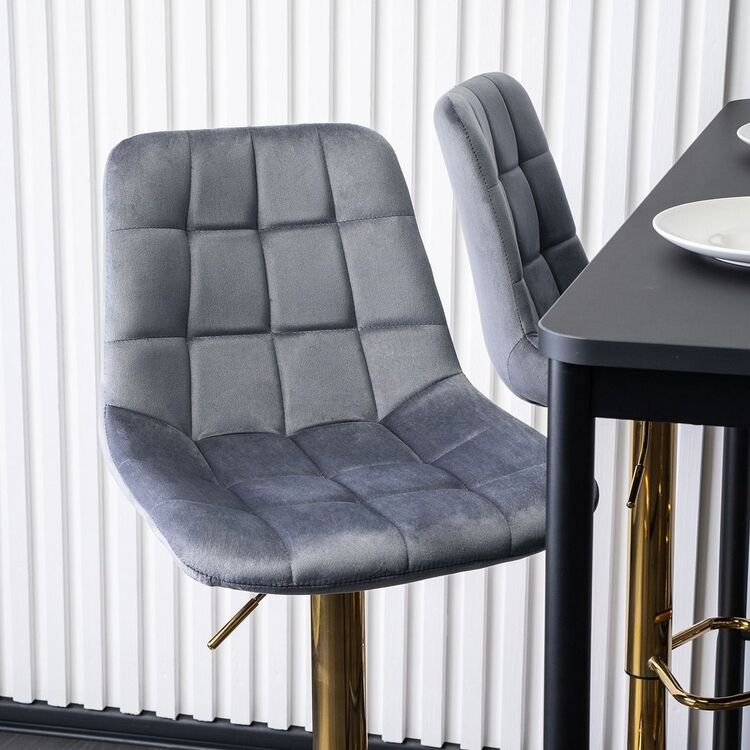 Барный стул Mebel Elite Arcos (Grey/Golden)