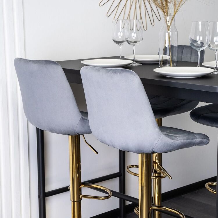 Барный стул Mebel Elite Arcos (Grey/Golden)