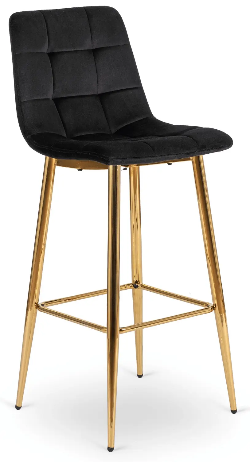 Scaun de bar Mebel Elite Ariel (Black/Gold)