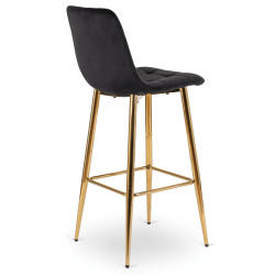 Scaun de bar Mebel Elite Ariel (Black/Gold) Thumb