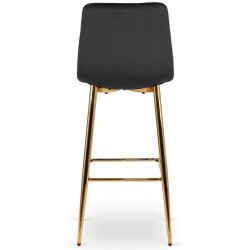 Scaun de bar Mebel Elite Ariel (Black/Gold) Thumb