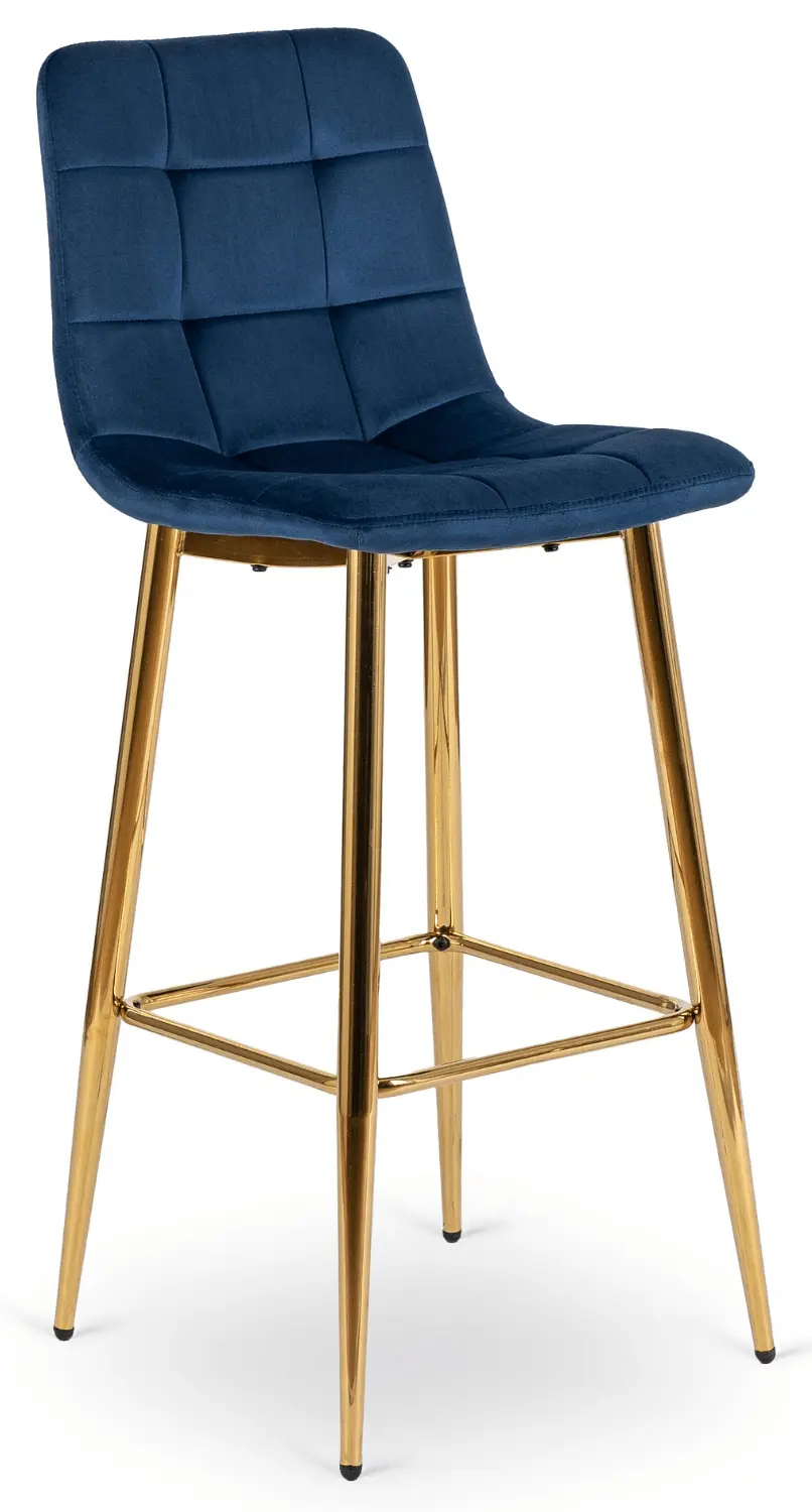 Scaun de bar Mebel Elite Ariel (Blue/Gold)