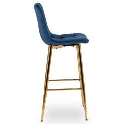 Scaun de bar Mebel Elite Ariel (Blue/Gold) Thumb