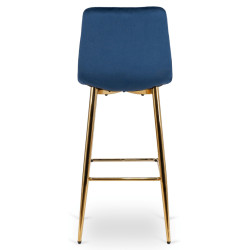 Scaun de bar Mebel Elite Ariel (Blue/Gold) Thumb