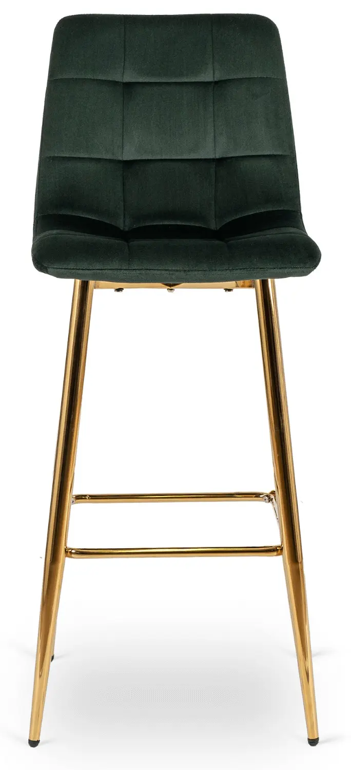 Барный стул Mebel Elite Ariel (Green/Gold)