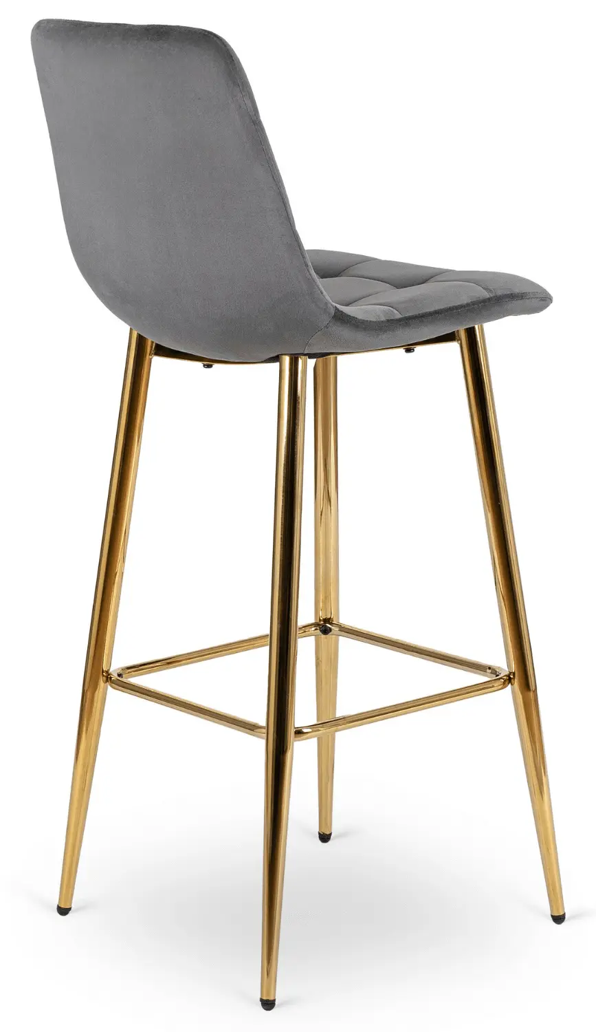 Барный стул Mebel Elite Ariel (Grey/Gold)