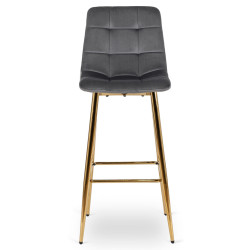 Барный стул Mebel Elite Ariel (Grey/Gold) Thumb