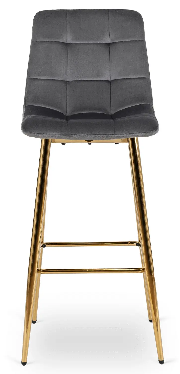 Барный стул Mebel Elite Ariel (Grey/Gold)