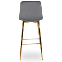 Барный стул Mebel Elite Ariel (Grey/Gold) Thumb