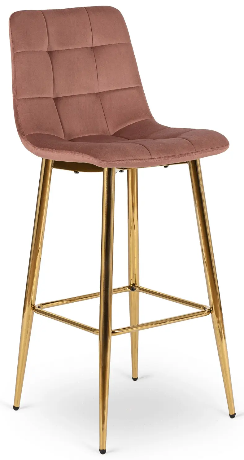 Барный стул Mebel Elite Ariel (Pink/Gold)