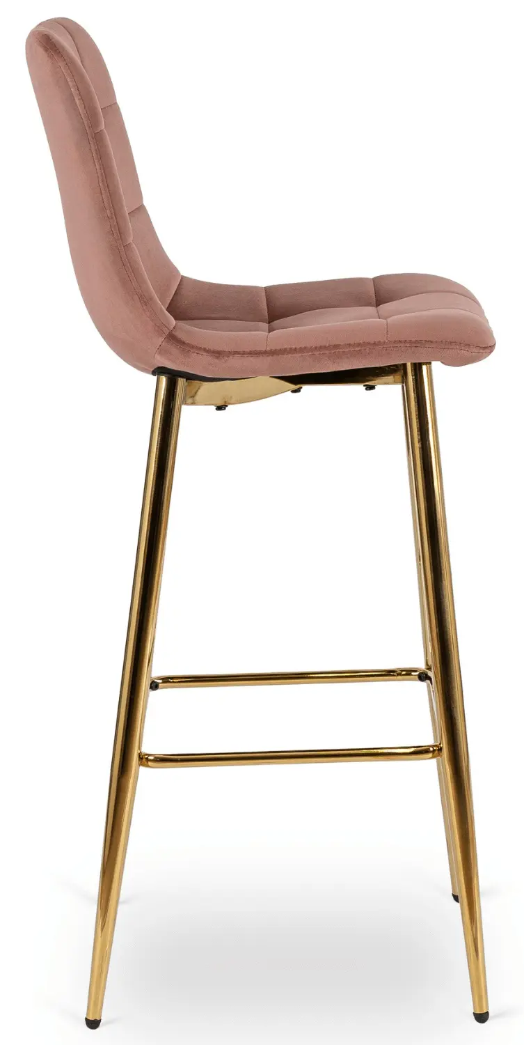 Барный стул Mebel Elite Ariel (Pink/Gold)