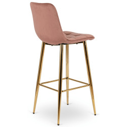 Барный стул Mebel Elite Ariel (Pink/Gold) Thumb