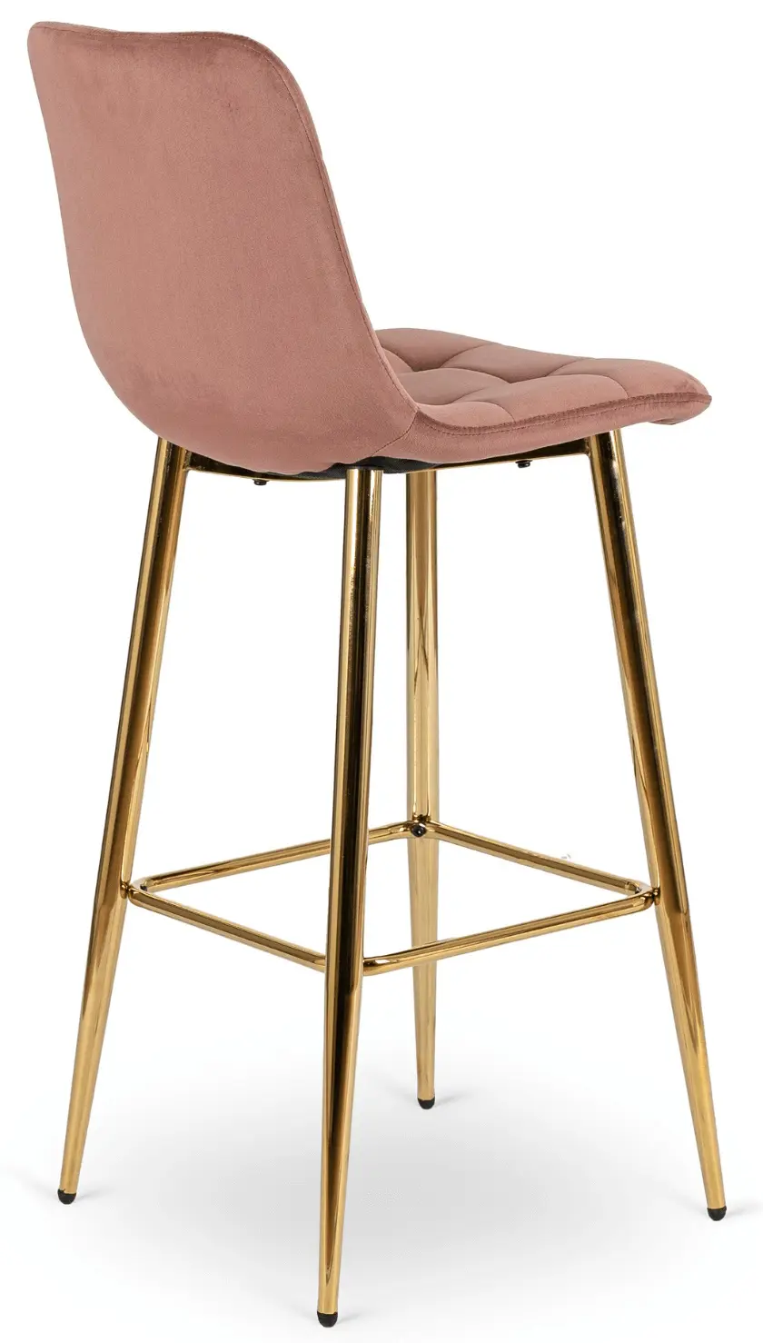Барный стул Mebel Elite Ariel (Pink/Gold)