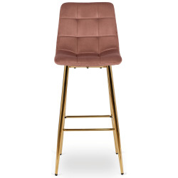 Барный стул Mebel Elite Ariel (Pink/Gold) Thumb