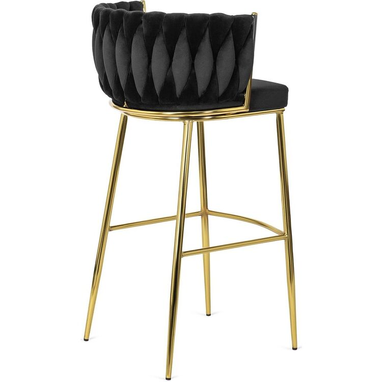 Scaun de bar Mebel Elite Flores 2 (Black/Golden)