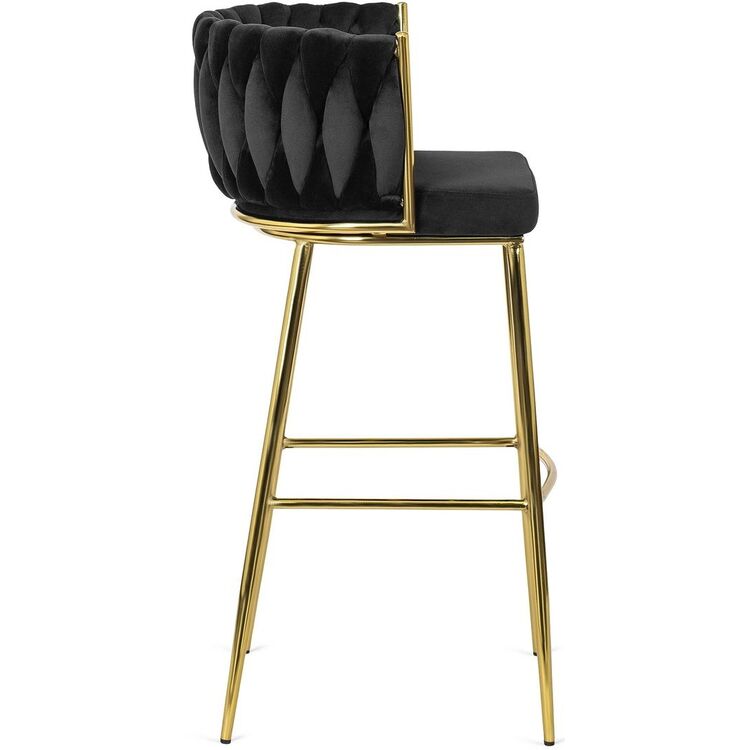 Scaun de bar Mebel Elite Flores 2 (Black/Golden)