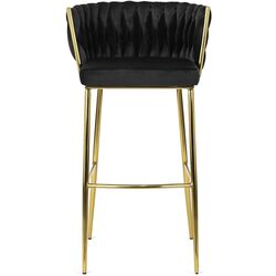 Scaun de bar Mebel Elite Flores 2 (Black/Golden) Thumb