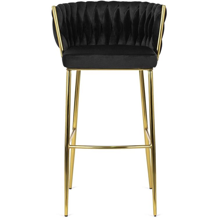 Scaun de bar Mebel Elite Flores 2 (Black/Golden)