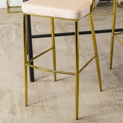 Барный стул Mebel Elite Flores 2 (Cream/Golden) Thumb