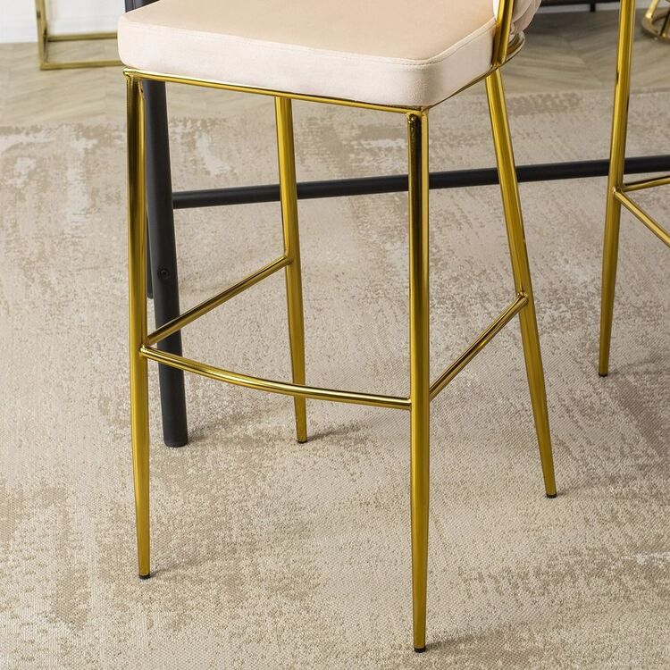 Барный стул Mebel Elite Flores 2 (Cream/Golden)