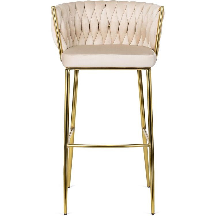 Барный стул Mebel Elite Flores 2 (Cream/Golden)