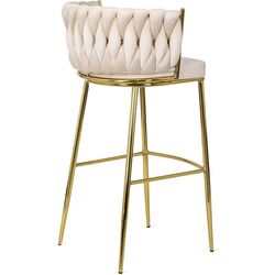 Барный стул Mebel Elite Flores 2 (Cream/Golden) Thumb