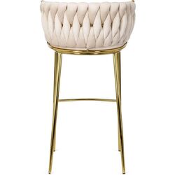 Барный стул Mebel Elite Flores 2 (Cream/Golden) Thumb