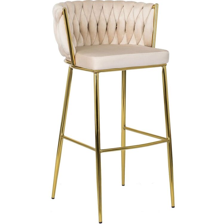 Барный стул Mebel Elite Flores 2 (Cream/Golden)