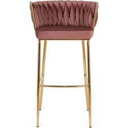 Scaun de bar Mebel Elite Flores 2 (Pink/Golden) Thumb