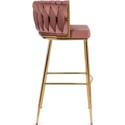 Scaun de bar Mebel Elite Flores 2 (Pink/Golden) Thumb